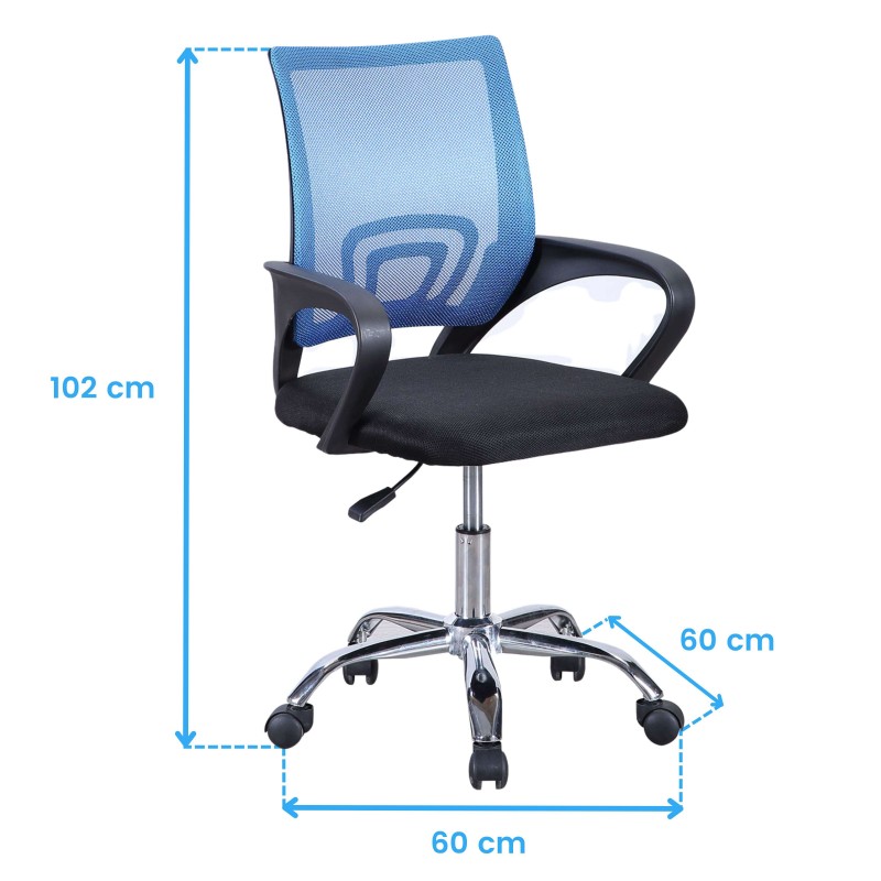 Silla vita azul cotas Silla vita azul cotas