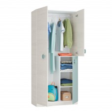 Armario Juvenil Para Habitación Juvenil Snuba Color Verde Y Blanco 90x200 cm Armario Juvenil Para Habitación Juvenil Snuba Color Verde Y Blanco 90x200 cm