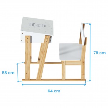 Pupitre con Banco Cotas