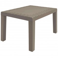 Mesa Exterior de Centro Fija Color Marrón 46x59 cm Mesa Exterior de Centro Fija Color Marrón 46x59 cm