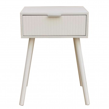 Mesita Frisa Blanco Lateral