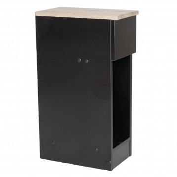 Mesita Slim Negra Lateral