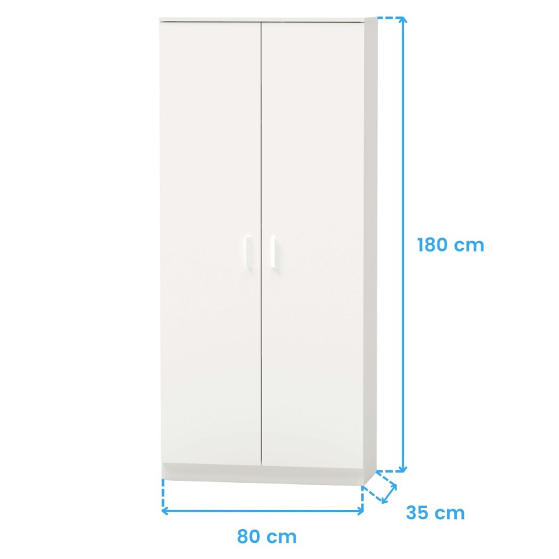 Multiusos Escobero 2 puertas Cotas