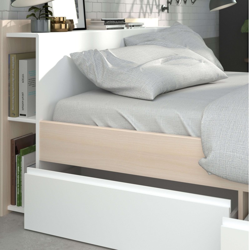 Cama Much Blanca Detalle