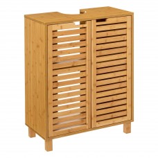 Mueble Auxiliar de Baño Bajo Sicela Bambú Color Marrón 60x80 cm