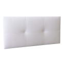 Cabecero de Cama de 90 Isabella Cama Individual De Polipiel Blanco 105x52 cm