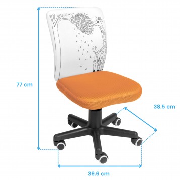 Silla Píntame Naranja Cotas