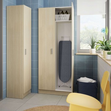 Armario Escobero Roble Ambiente 1