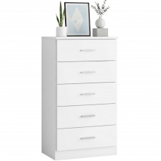 Sinfonier 5 Cajones Couple Color Blanco Mate 50x90 cm Sinfonier 5 Cajones Couple Color Blanco Mate 50x90 cm