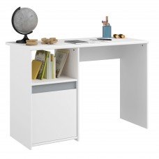 Mesa de Escritorio Germain Con Puerta Abatible Color Blanco 110 cm