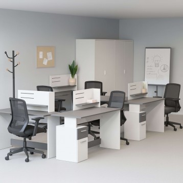 Escritorio Platón Gris Ambiente 3