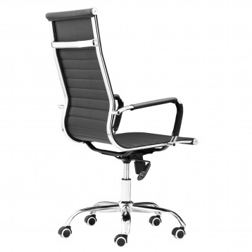 Silla Oficina Negra Girada