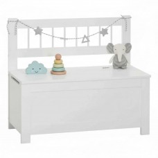 Mueble Infantil Baúl Color Blanco 74x64x34 cm Mueble Infantil Baúl Color Blanco 74x64x34 cm