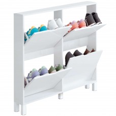 Mueble Zapatero Recibidor Pasillo Estrecho Mary Color Blanco Con Patas 97 cm Mueble Zapatero Recibidor Pasillo Estrecho Mary Color Blanco Con Patas 97 cm