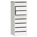 Cajonera de Armario Interior Muebles Auxiliares Pack 2  Blanco Brillo 46x127x45 cm