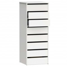 Cajonera de Armario Interior Muebles Auxiliares Pack 2  Blanco Brillo 46x127x45 cm