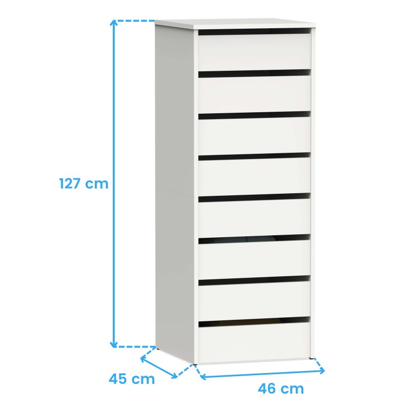Cajonera Blanca Pack 2 Cotas