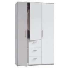 Armario Blanco Brillo Dormitorio 120x200 cm Armario Blanco Brillo Dormitorio 120x200 cm