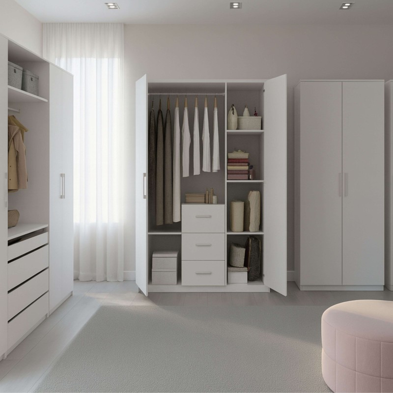 Armario Blanco Brillo Ambiente 3 Armario Blanco Brillo Ambiente 3