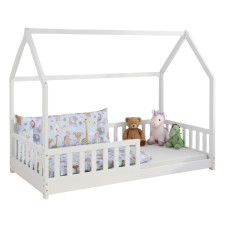 Cama Infantil Cabaña Bosco Color Blanco 90x190 cm Cama Infantil Cabaña Bosco Color Blanco 90x190 cm