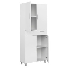 Mueble Auxiliar Cocina Alto Perti Color Blanco 81x188 cm Mueble Auxiliar Cocina Alto Perti Color Blanco 81x188 cm