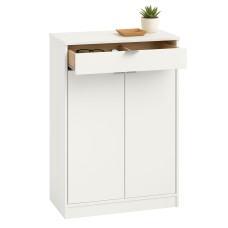 Mueble Zapatero Recibidor Auxiliar Bajo Berlín Color Blanco 75 cm