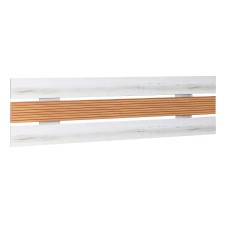 Cabecero de cama Arles Color Blanco Albo y Roble rayado 160 cm Cabecero de cama Arles Color Blanco Albo y Roble rayado 160 cm