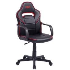 Silla Gamer Dert Giratoria Color Negro y Rojo