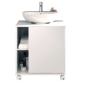 Mueble de Baño con Patas (con ruedas) Sintra Blanco Brillo 59 cm
