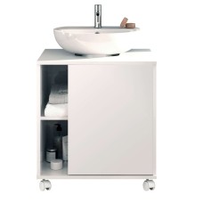 Mueble de Baño con Patas (con ruedas) Sintra Blanco Brillo 59 cm