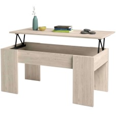 Mesa Centro Salón Elevable Color Roble Sahara 100x50 cm