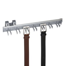 Porta Cinturones Organizador Self Extraíble Anodizado Mate 45x8x9 cm Porta Cinturones Organizador Self Extraíble Anodizado Mate 45x8x9 cm