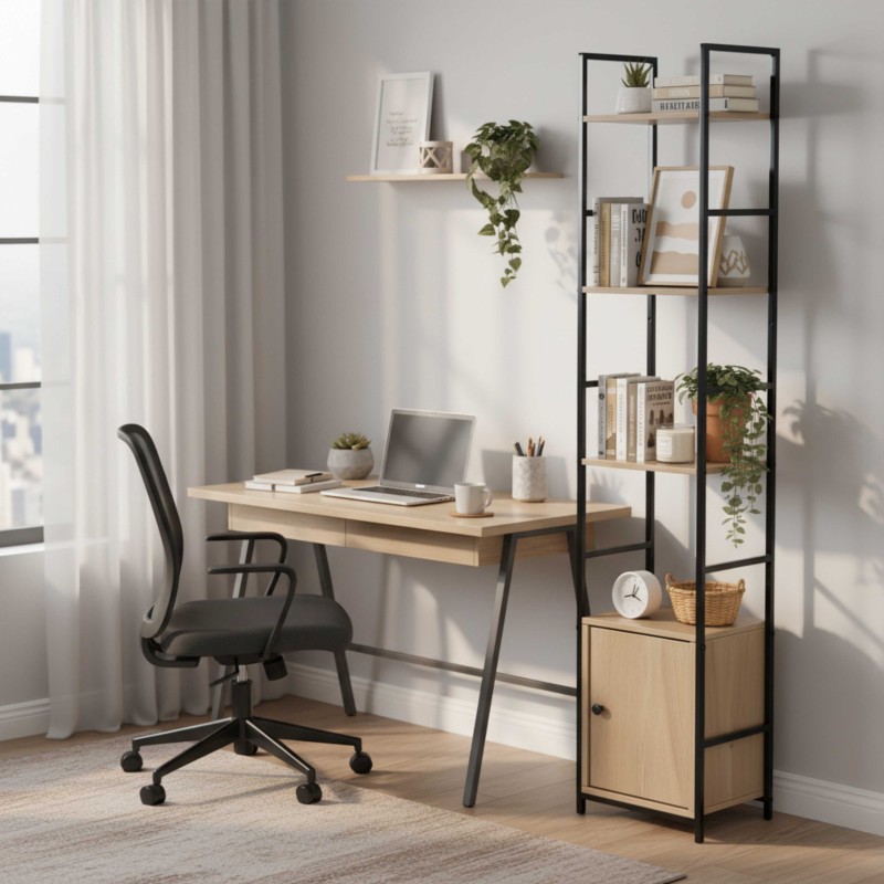 Estantería Librería 4 Estantes ambiente 1