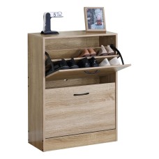 Mueble Zapatero Recibidor Loza 2 Puertas Roble Sonoma 60 cm