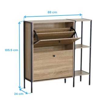 zapatero recibidor cotas