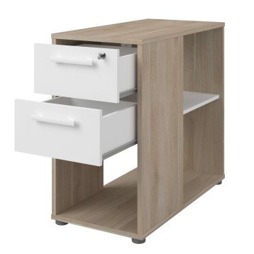 armario de 3 cajones con cerradura lateral sin decoracion cajon abierto