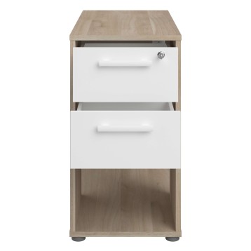 armario de 3 cajones con cerradura frontal sin decoracion cajon abierto