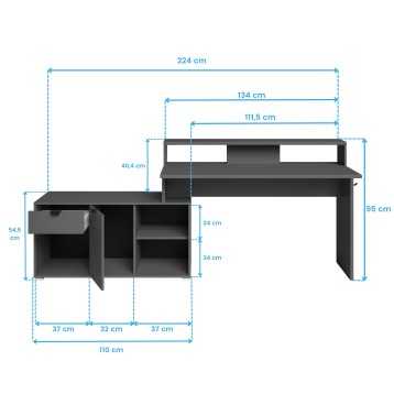 escriotorio gaming cotas
