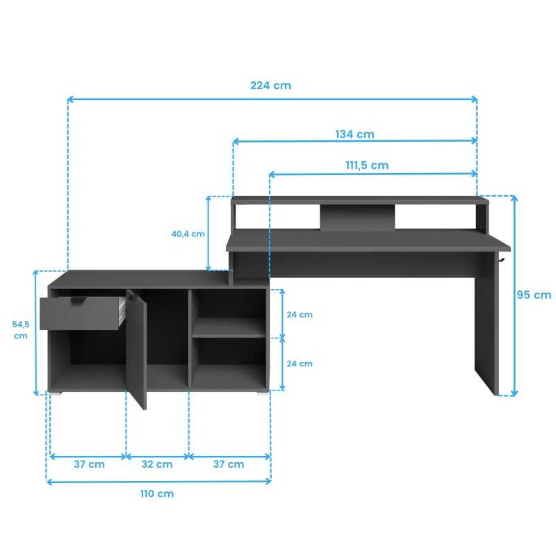 escriotorio gaming cotas