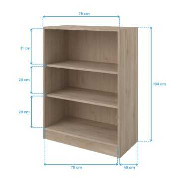 Estanteria baja cotas