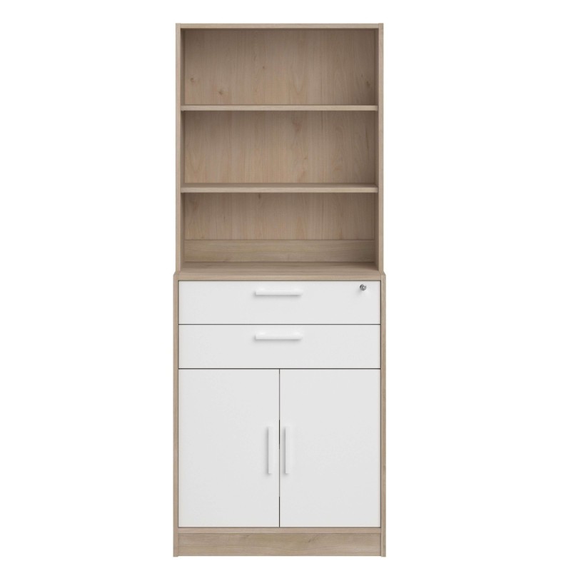 Estanteria alta oficina con puertas frontal