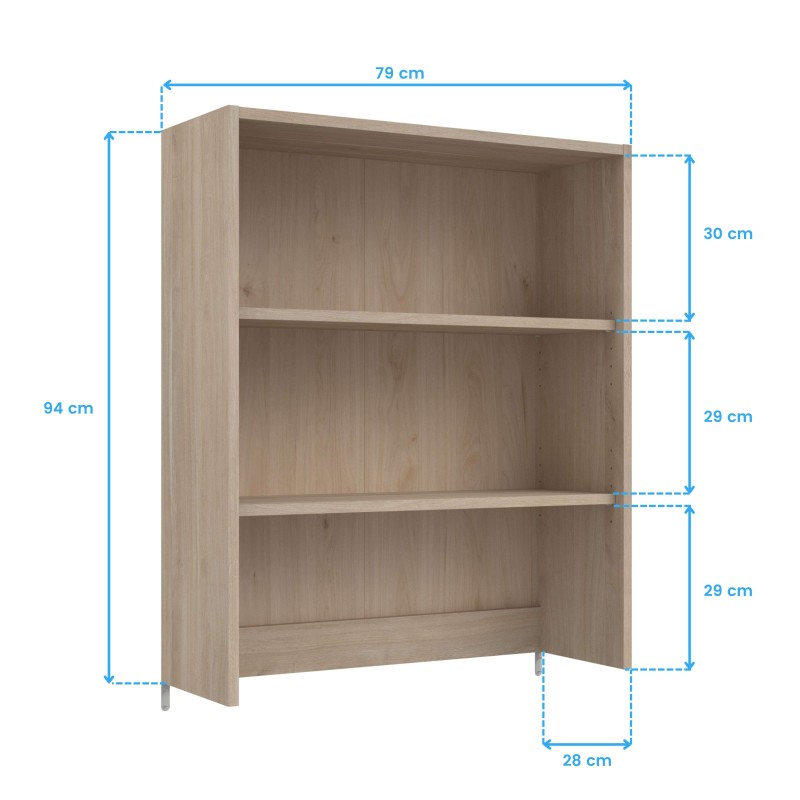 Pack de oficina completo estanteria alta cotas
