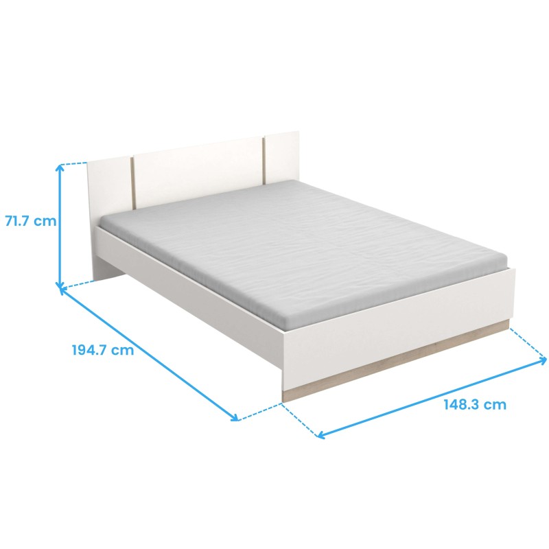 Pack de dormitorio Watson Cama De Matrimonio cotas