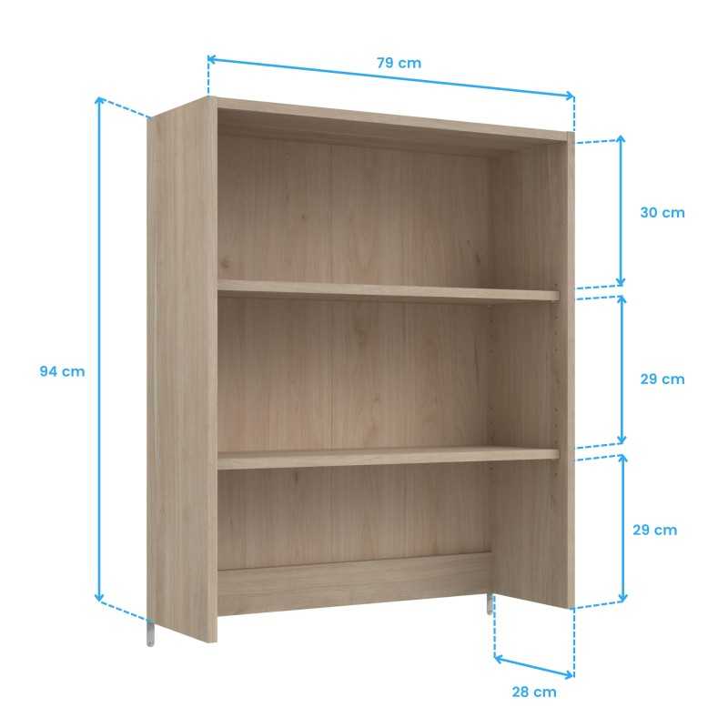 Pack de oficina completo estanteria alta cotas