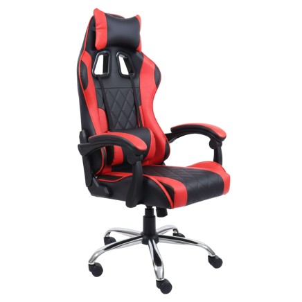 Silla Gaming Roja y Negra portada