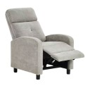 Sillón Relax Reclinable Denmark Salón Color Gris Claro