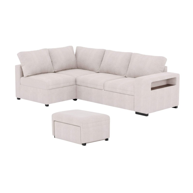 sofa cama ladeado puf