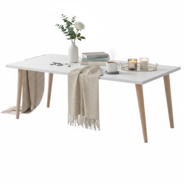 Portada Mesa Centro Fija Couvet Color Blanco Y Haya