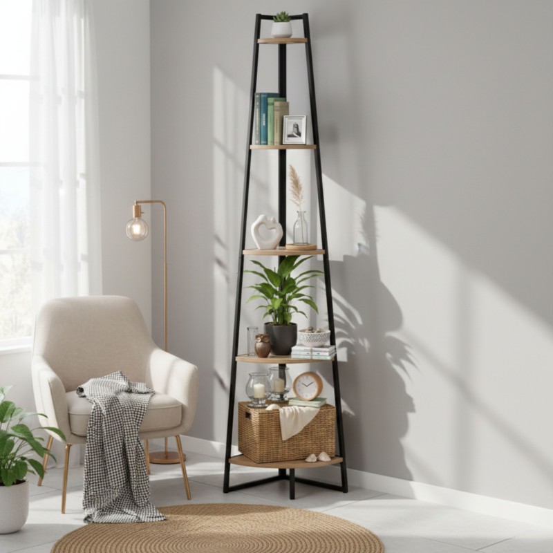 Estantería Esquinera Aliaj ambiente