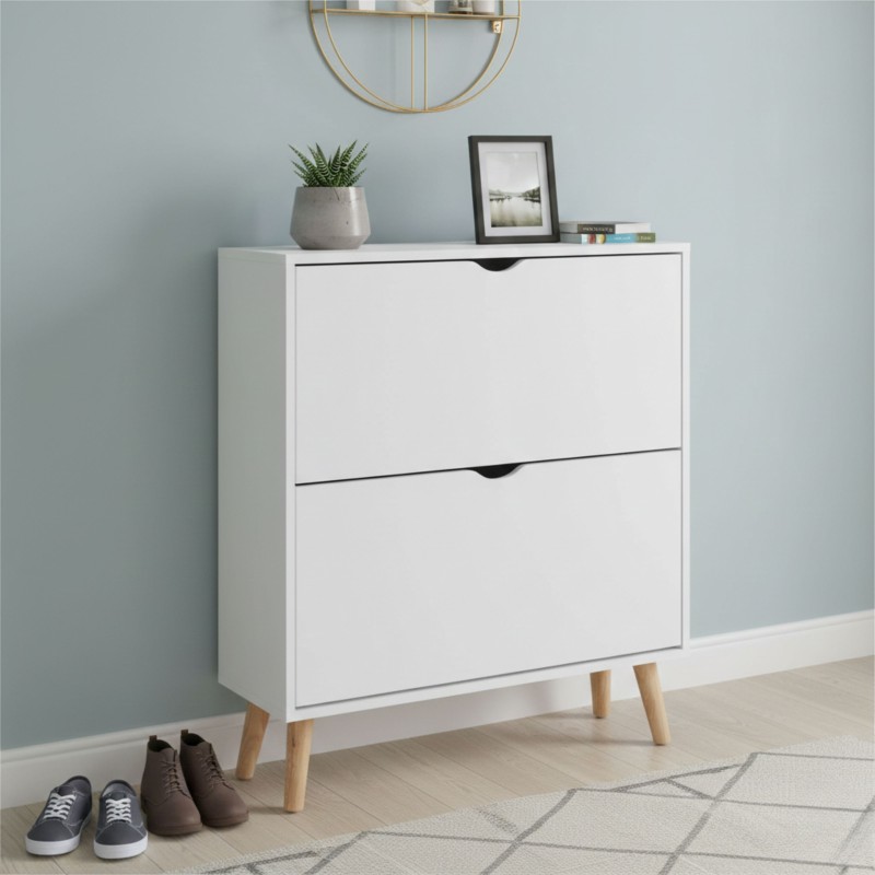 Mueble Zapatero Recibidor Nórdico Fiano 2 Trampones 80 cm